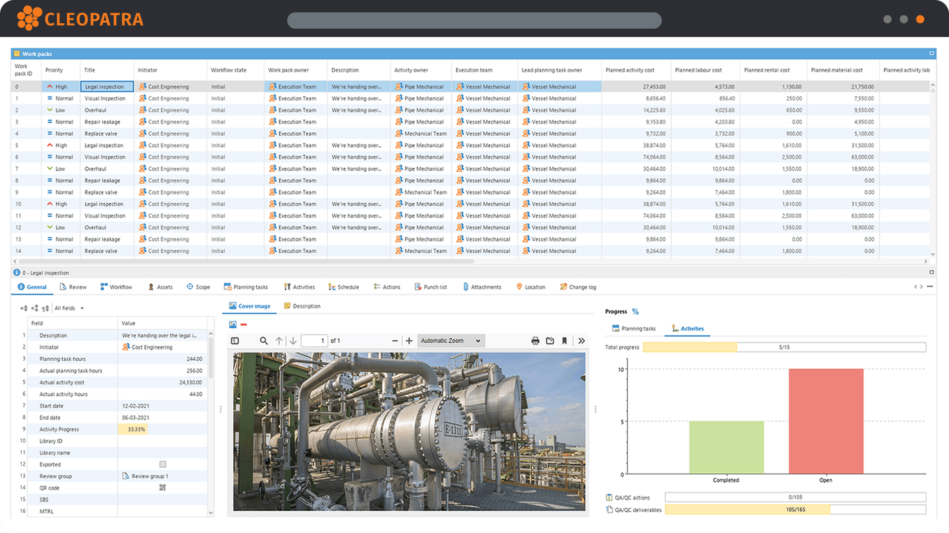 WPM dashboard