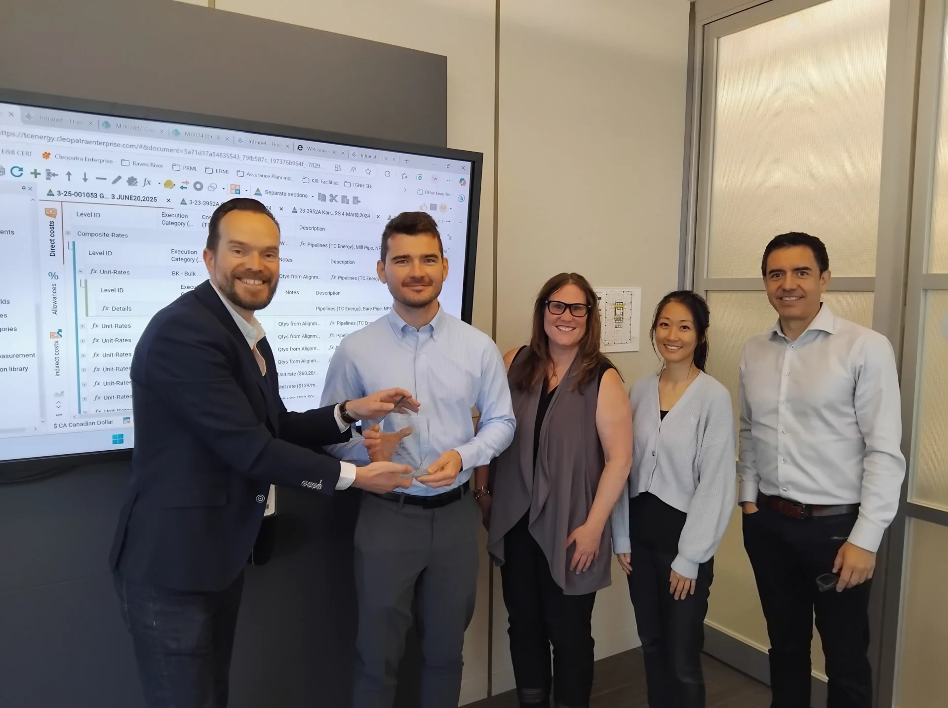 TC Energy receives the Cleopatra Excellence Award due to Cleopatra integration in energy projects