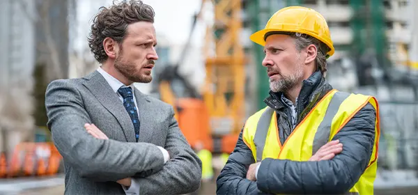 Tensions happening between a contractor and an owner while collaborating on a construction project