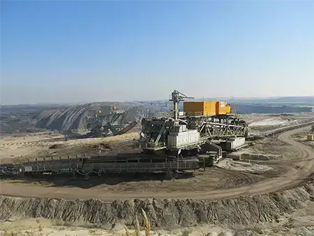 A mining, minerals, and metals excavation site